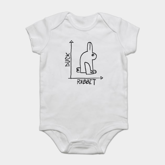 Duck Or Rabbit Baby Bodysuit by Cosmo Gazoo